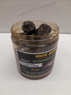 Boosterované chytací pelety - Hmyz/Black Halibut/Liver - 150g - 20mm